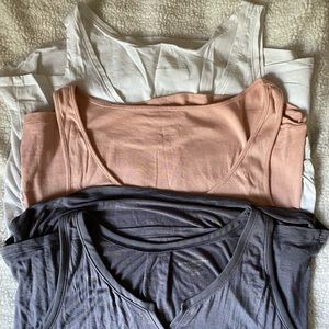 Lot of three maternity tank tops size large